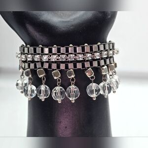 Chico's NWT Magnetic Clasp Edgy Dangle Bracelet